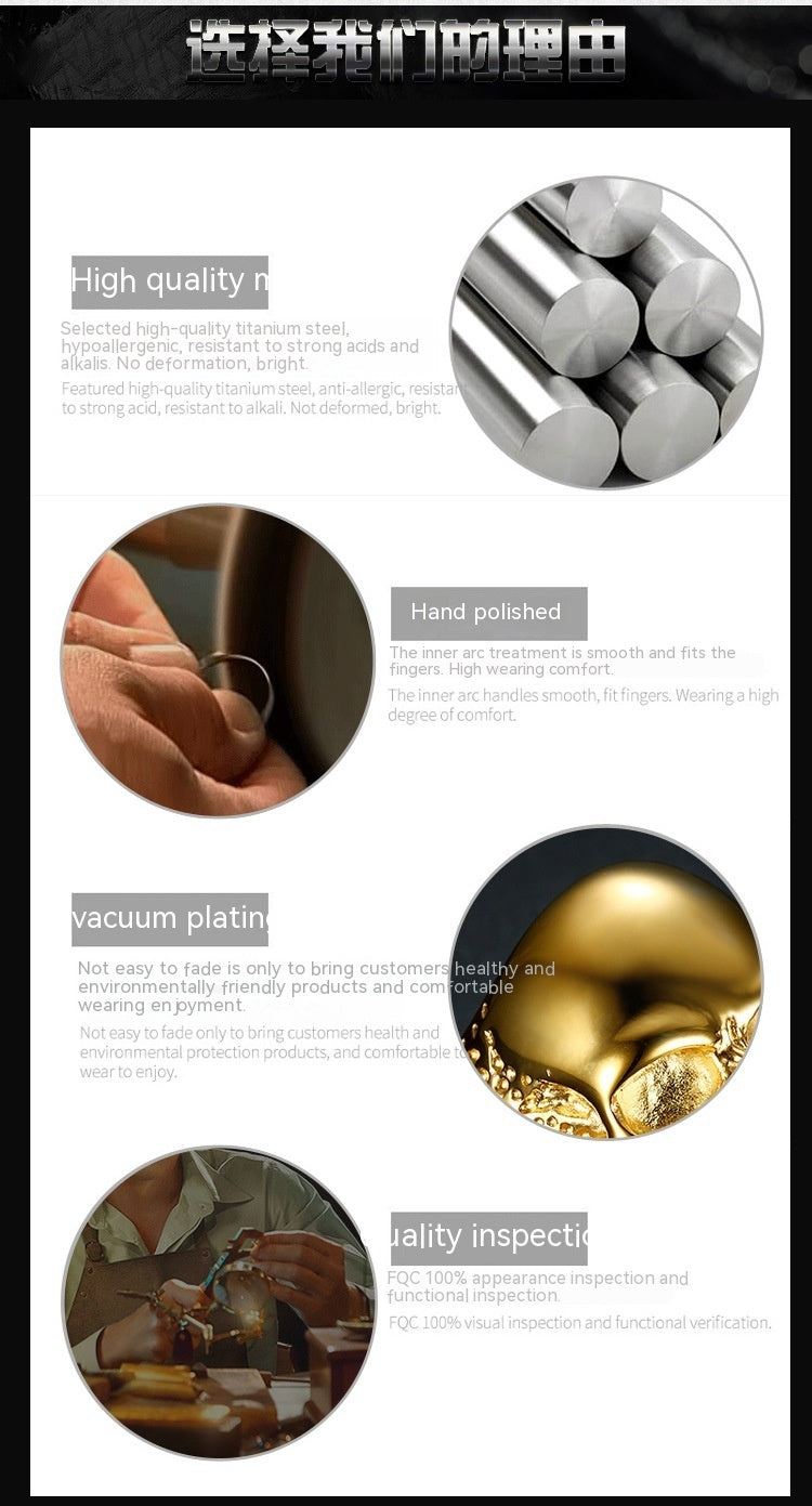 Unisex Dragon Ring Titanium Steel Animal Zodiac Biker Ring King Riding Seat Ring Motorcycle Jewelry for Men and Women Cool Ins Jewelry Gift