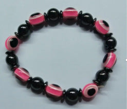 Unisex Beaded Bracelet Handmade Colorful Flat Beads Jewelry Elastic Band Magnetic Hematite For Men And Women