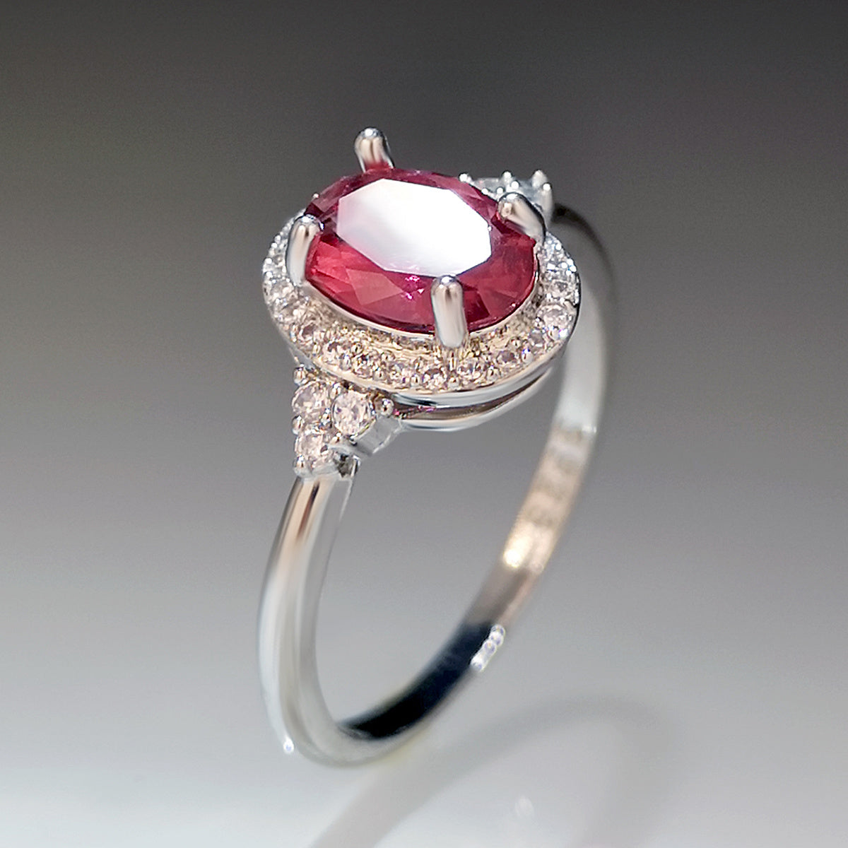 Womens Copper Ring With Geometric Design Zircon Inlay Electroplated Finish Fashion Jewelry For Her Daily Wear Everyday