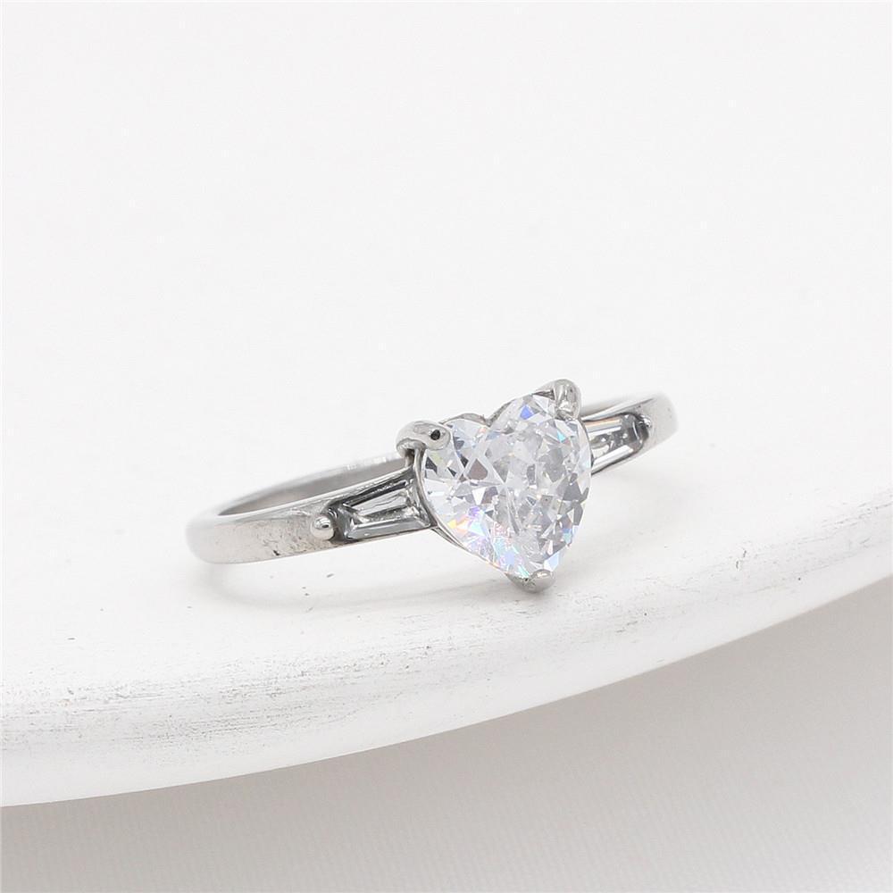 Jewelry Fashion Simple European And American Ladies Wedding Diamond Ring
