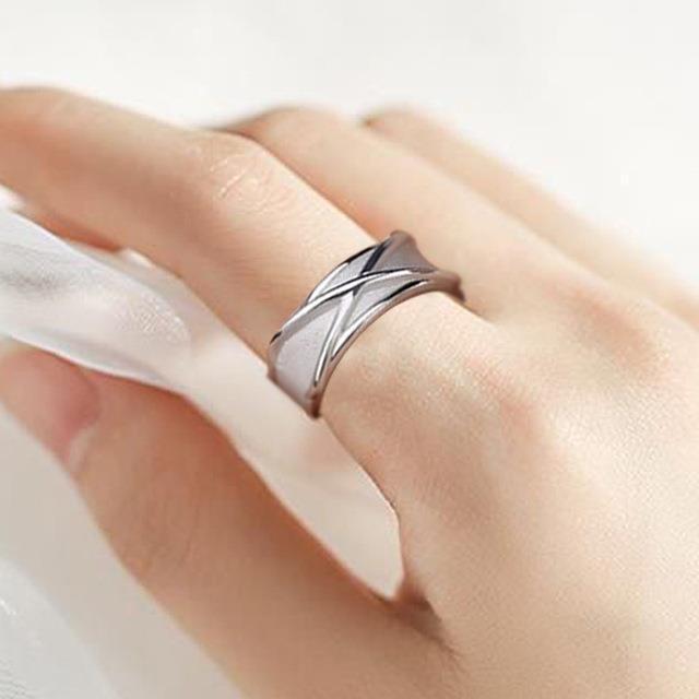 Womens Rings White Gold Alloy Fashion Ornament Adjustable Opening Provides Perfect Fit Elegant Accessory Women