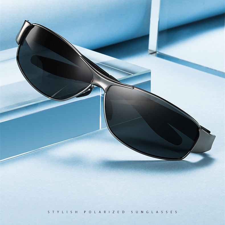 Mens Polarized Square Frame Sunglasses With UV Protection TAC Lens For Driving And Outdoor Sports All Day Wear