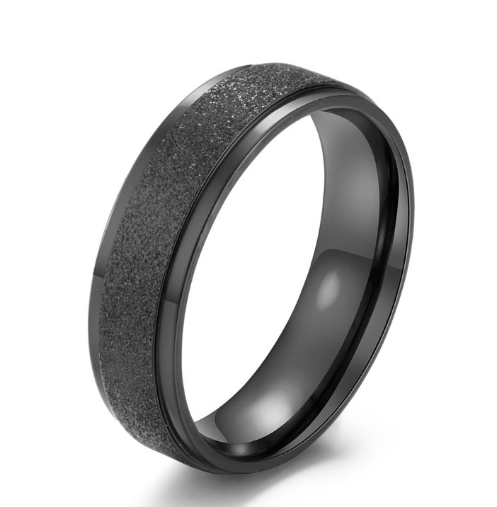 Titanium Steel Geometry Ring Polished Minimal Design Gift For Festivals Individually Packed Jewelry For Everyday Wear