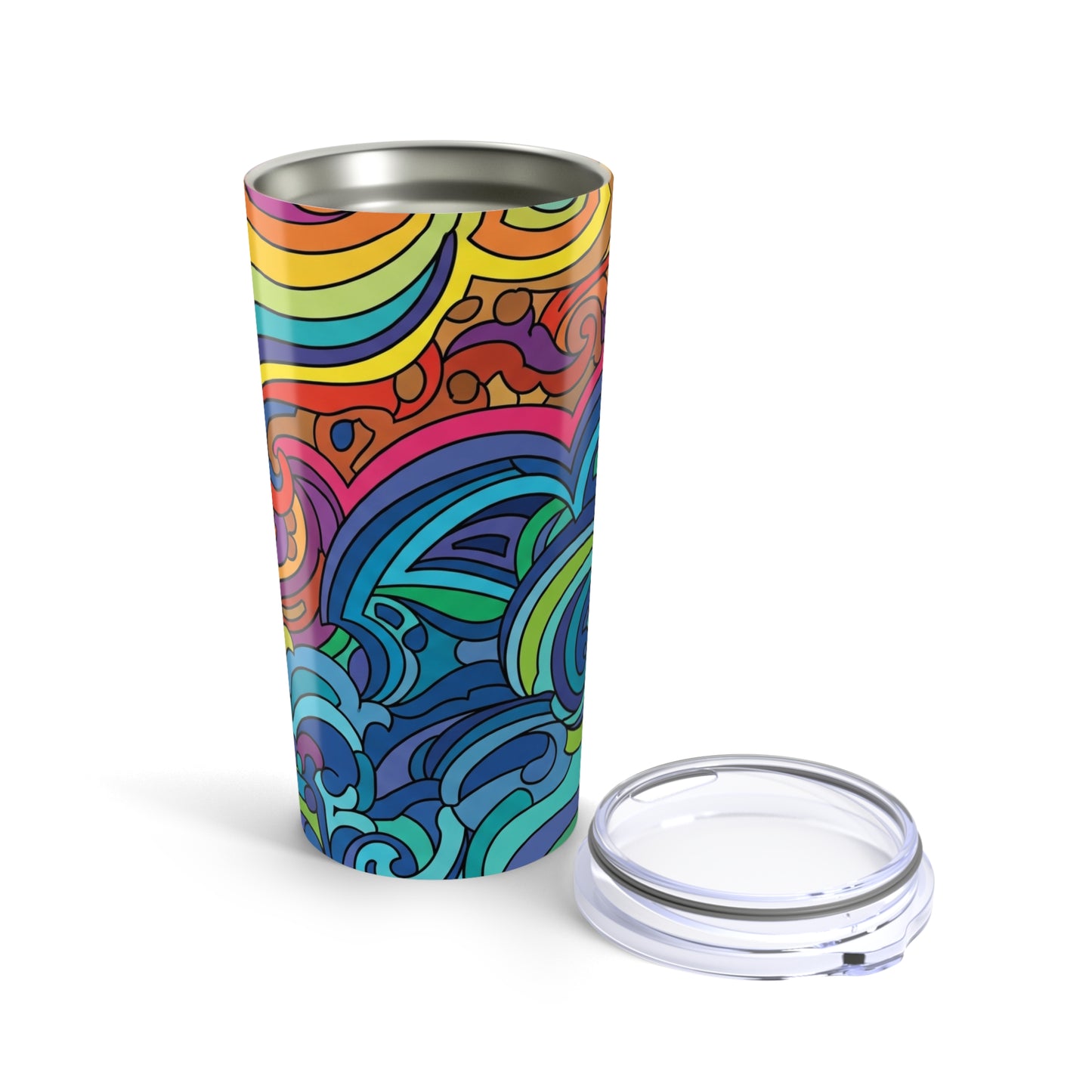 20 Oz Stainless Steel Tumbler Double Wall Vacuum Insulation Dishwasher Safe Spill Resistant Travel Mug Hot Or Cold