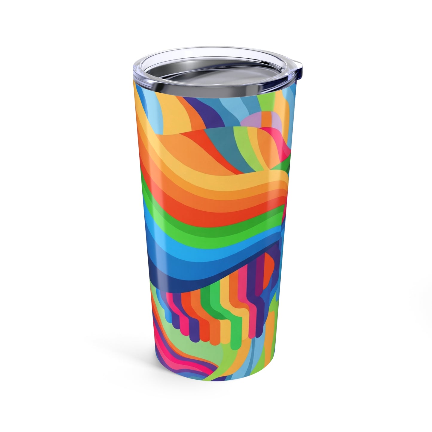 20oz Stainless Steel Tumbler With Double Wall Vacuum Insulation For Hot Or Cold Beverages Printed Design