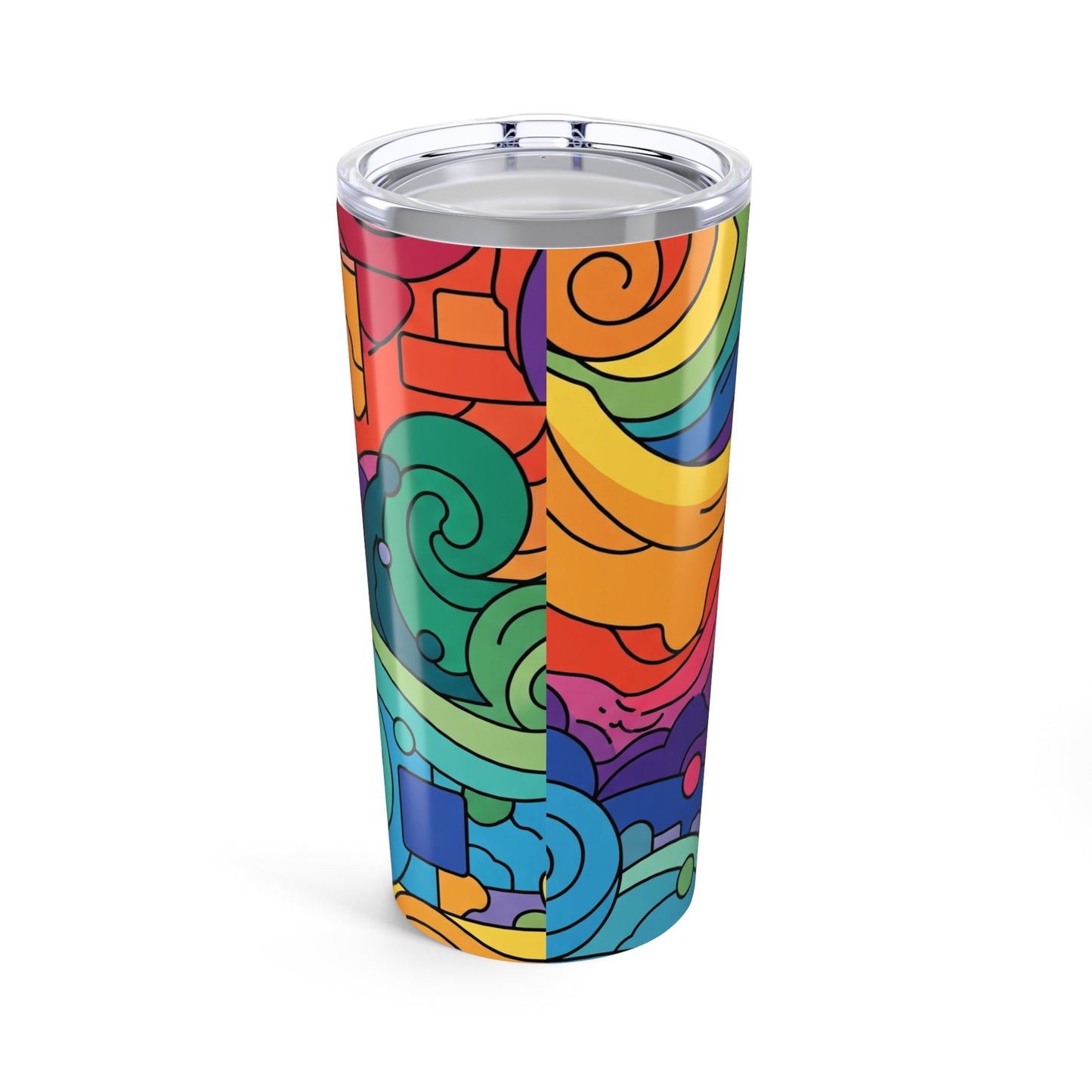20oz Stainless Steel Tumbler With Double Wall Vacuum Insulation Leak Proof Printed Travel Cup For Hot And Cold