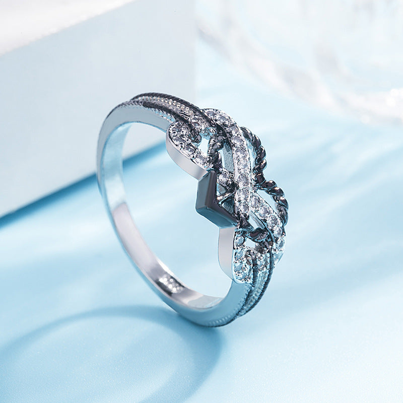 Women Heart Ring Copper Dainty Jewelry For Everyday Wear Elegant Anniversary Gift Trendy Chic Styled Accessory