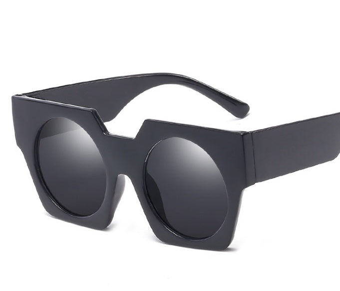 Vintage Geometry Sunglasses Large Frame Retro Eyewear UV Protection Fashion Sun Glasses For Women Men New Look