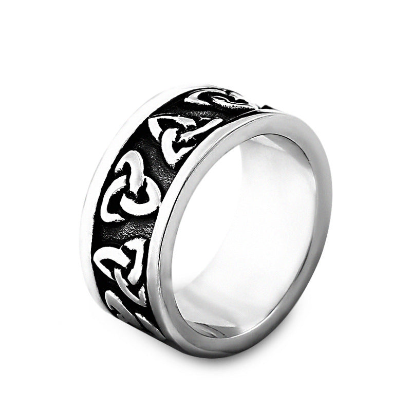 Celtic Knot Stainless Steel Ring For Men Nordic Style