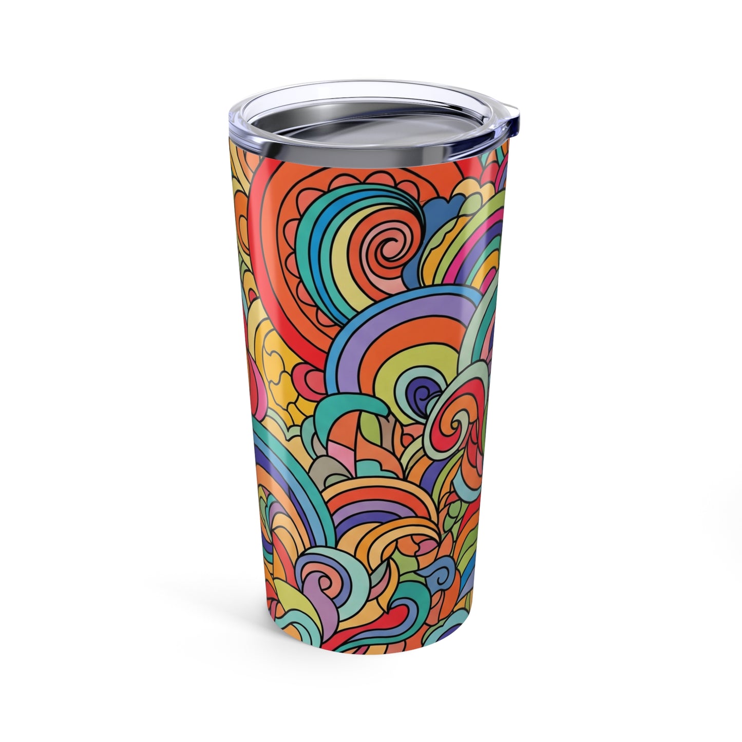 20oz Stainless Steel Tumbler With Vacuum Insulation And Double Wall Leak Proof Travel Mug Printed Hot And Cold