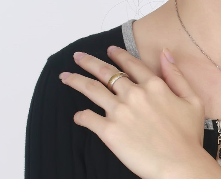 Couples Diamond Inlaid Titanium Ring Set For Him And Her Elegant Durable Promise Jewelry For Anniversary Gifts