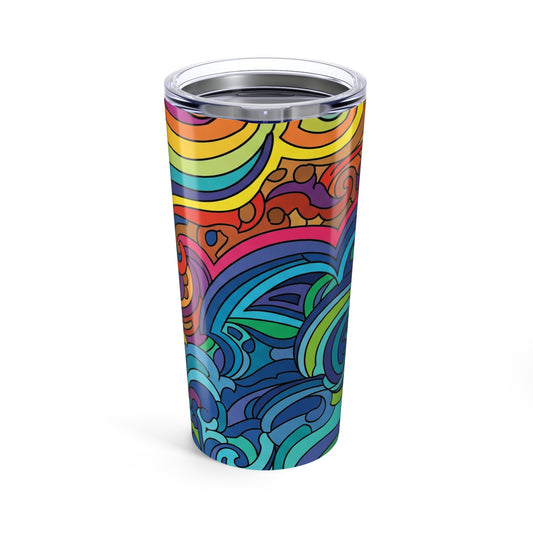 20 Oz Stainless Steel Tumbler Double Wall Vacuum Insulation Dishwasher Safe Spill Resistant Travel Mug Hot Or Cold