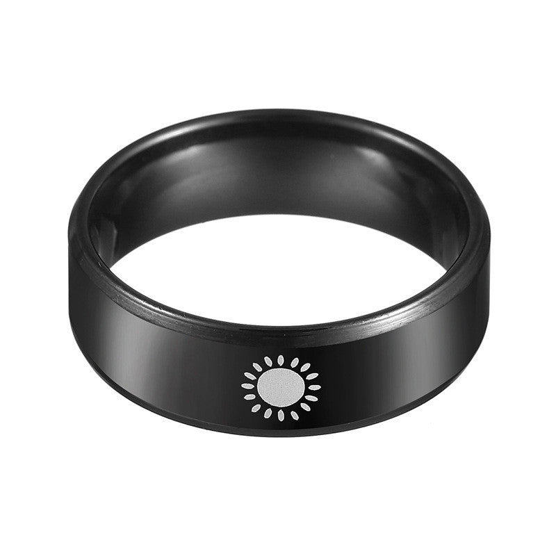 Stainless Steel Ring Durable Classic Black Ring Elegant Modern Design For Daily Wear Stainless Steel Band Ring