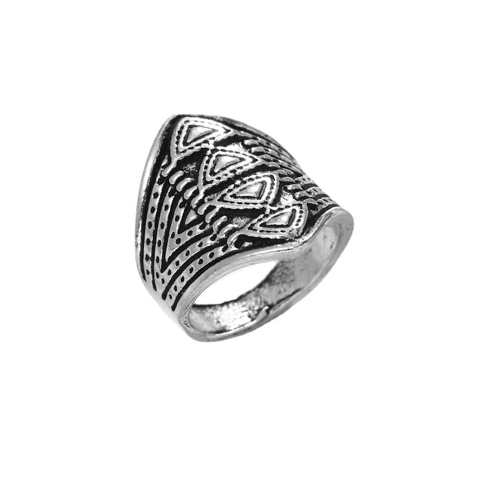 Dragon Tortoise Tail Ring Unique Geometric Alloy Statement Ring for Women and Men Unisex Electroplated New Design