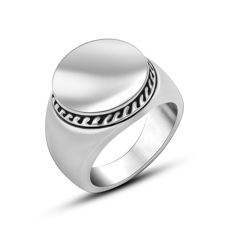 Titanium Steel Ring Wide Band Polished Modern Fashion Jewelry For Men And Women Durable Everyday Accessory Smooth Fit