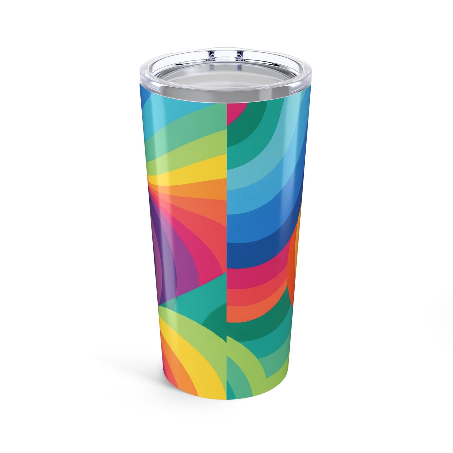 20oz Stainless Steel Tumbler With Vibrant Art Double Wall Vacuum Insulation For Hot And Cold Beverages Spill Proof