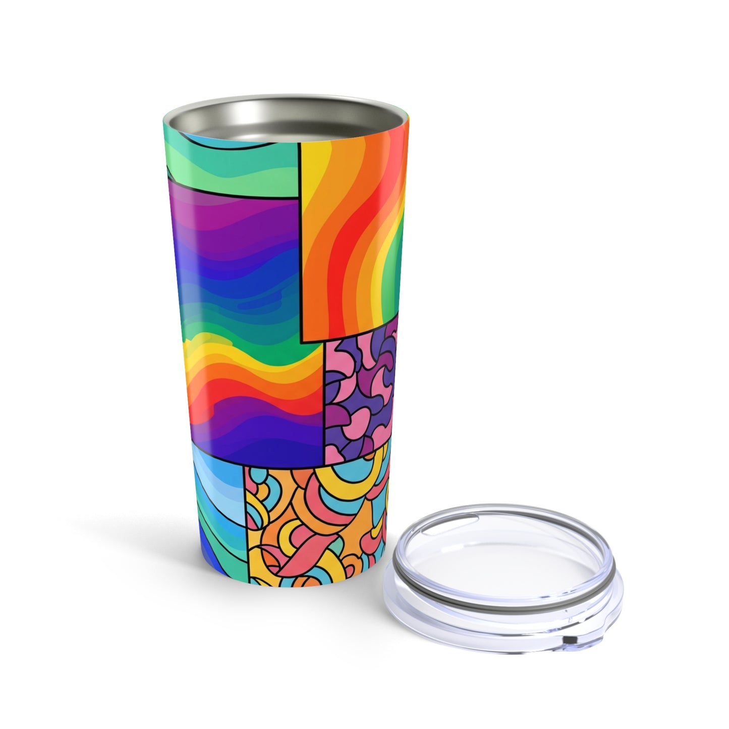 20oz Stainless Steel Tumbler Double Wall Vacuum Insulation Keeps Drinks Hot Or Cold Leak Proof Travel Mug Design