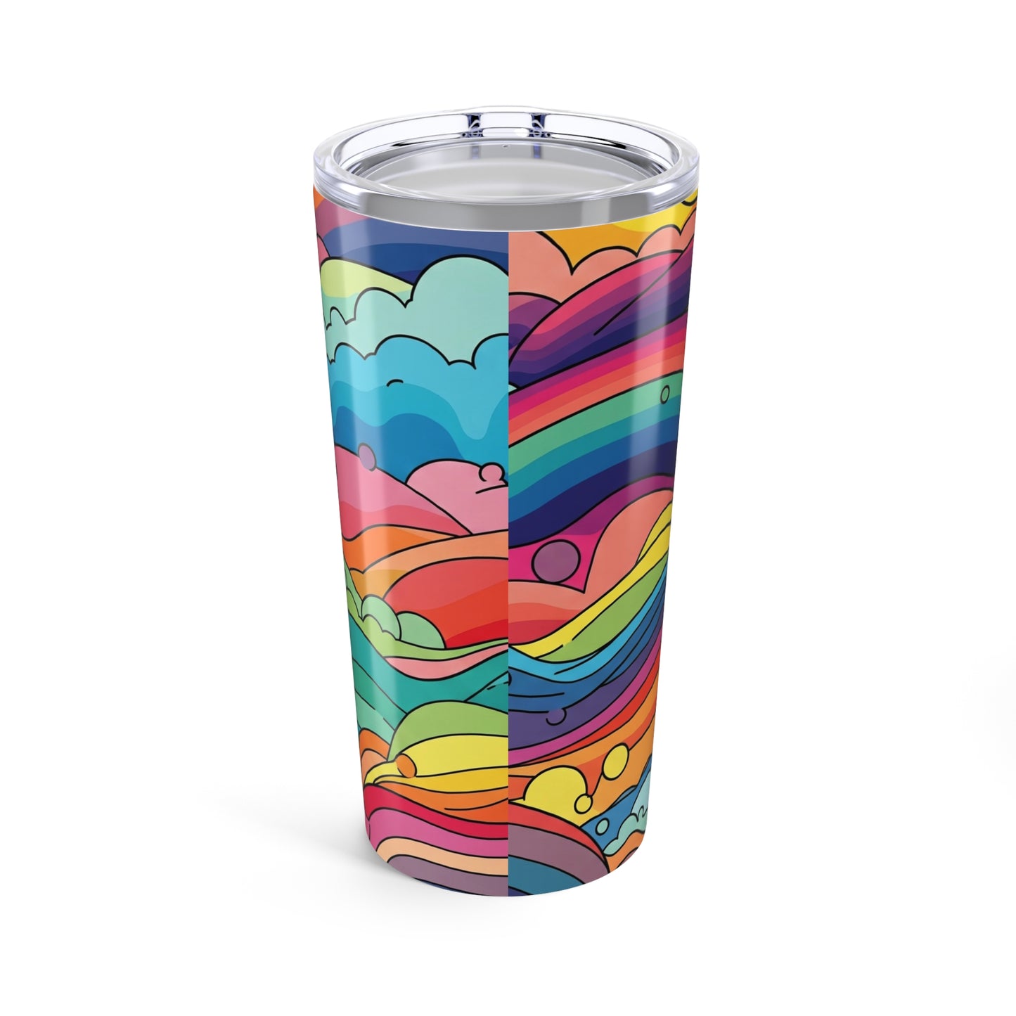 20oz Stainless Steel Tumbler With Unique Printed Design Double Wall Vacuum Insulated Spill Resistant Durable Travel