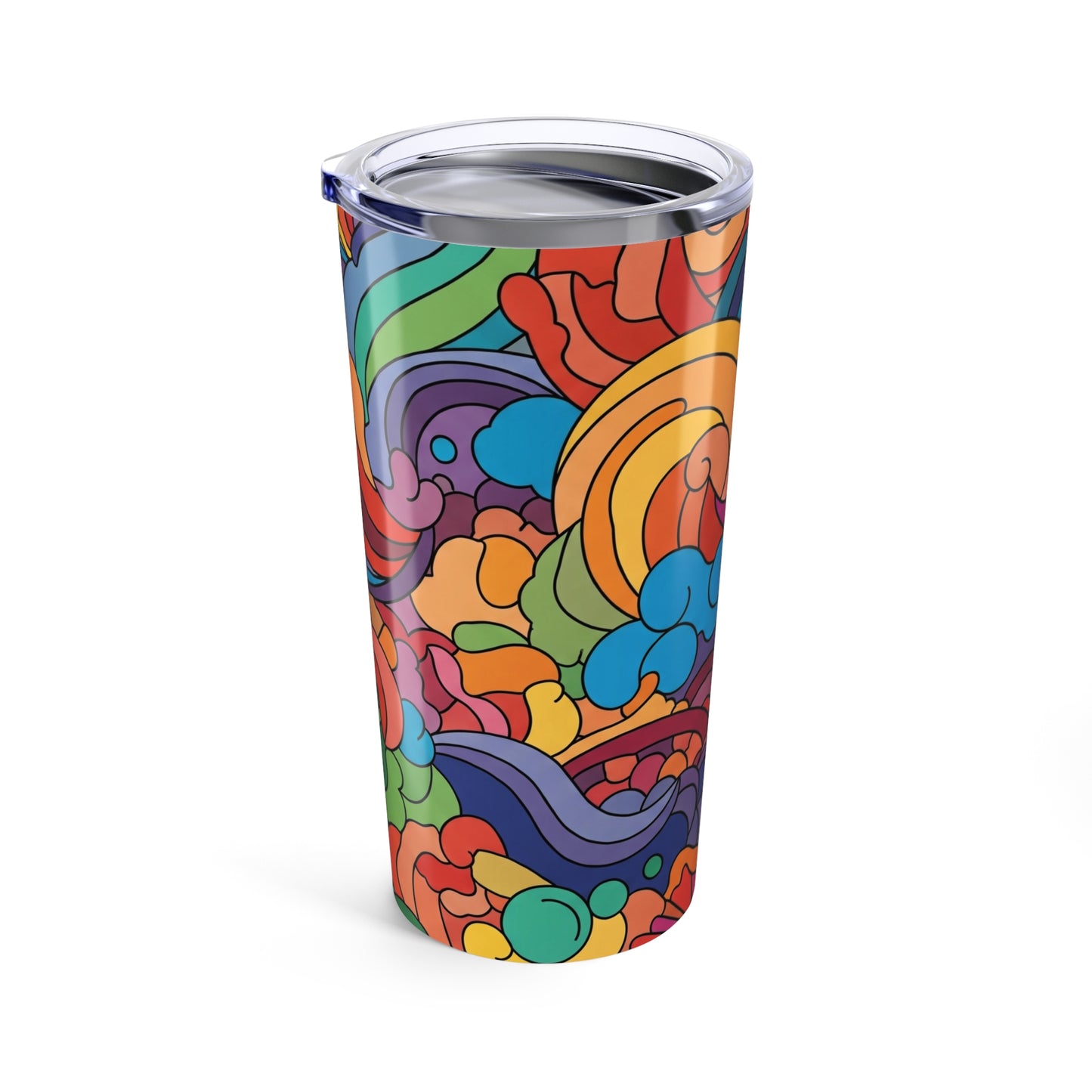 20oz Stainless Steel Travel Mug With Double Wall Vacuum Insulation Leak Proof Tumbler For Hot And Cold Beverages
