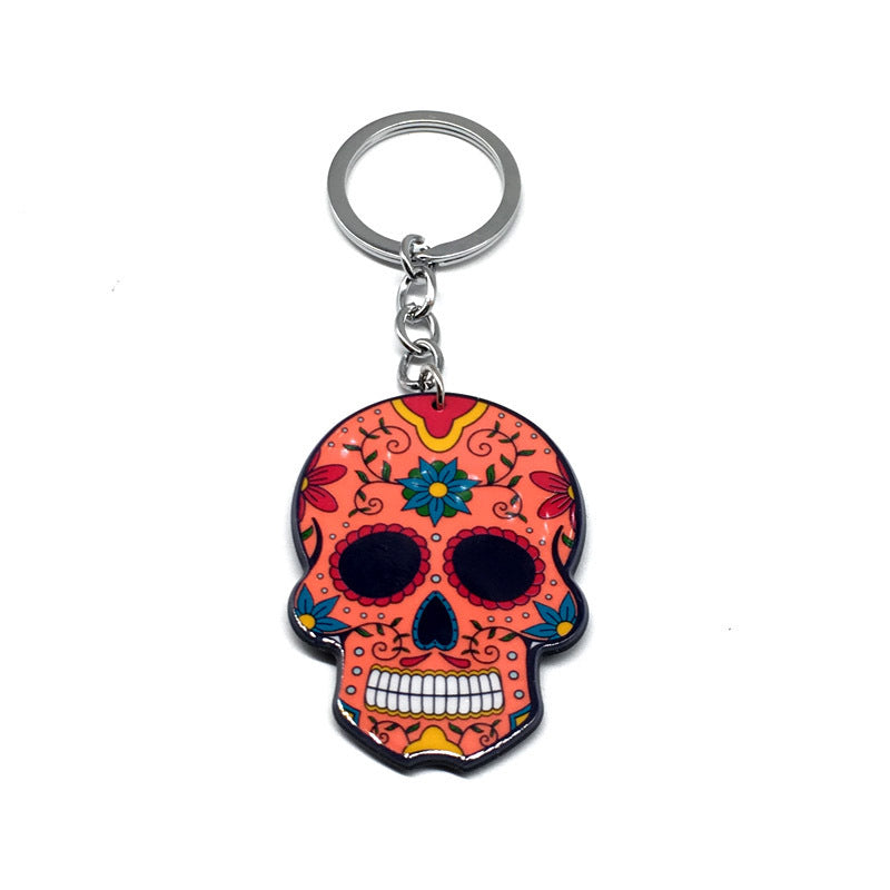 Unisex Skull Keychain Fashionable Plastic Key Ring Trendy Accessory For Bags And Keys Cool Holiday Gift For Gifting