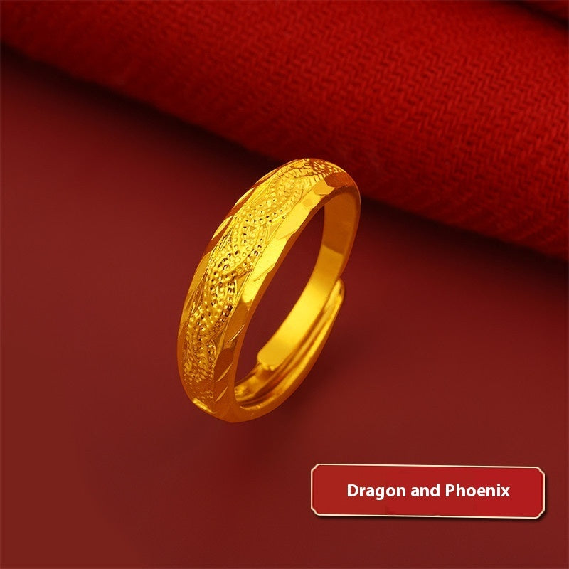 Vietnam Placer Gold Ring For Women Does Not Fade