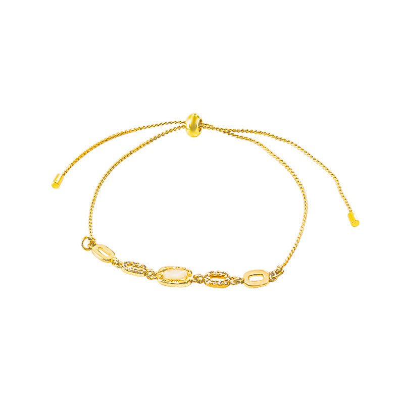 Geometric Copper Bracelet Electroplated Fashion Jewelry Cuff Bangle For Women And Girls Elegant Accessory Gift Ready