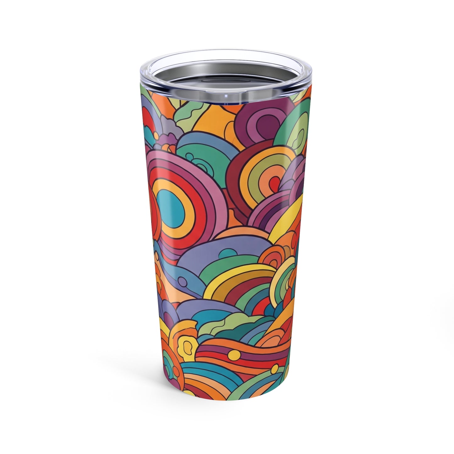 Insulated 20 Ounce Stainless Steel Double Wall Cup With Spill Resistant Construction Dishwasher Safe Printed Design