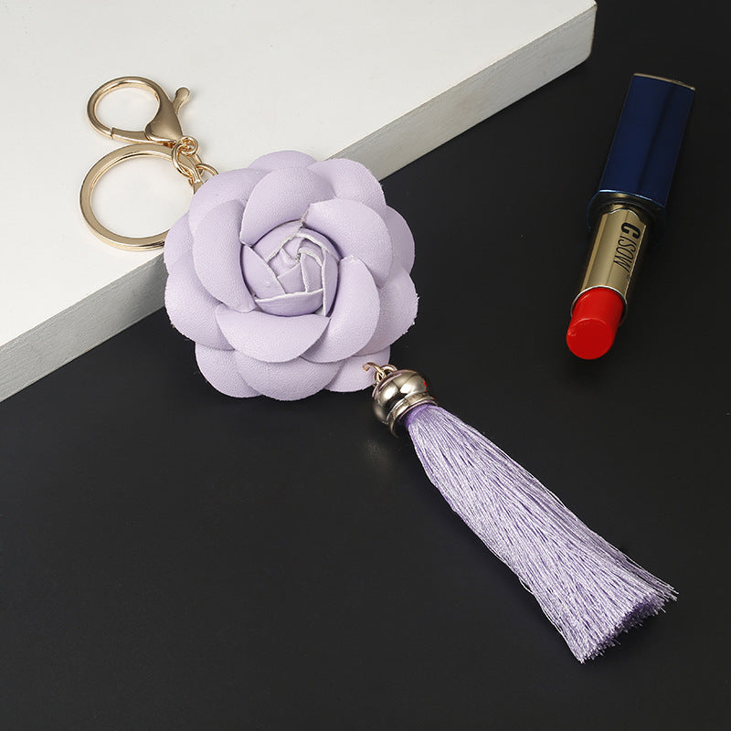 Leather Tassel Keychain for Phone Case and Luggage