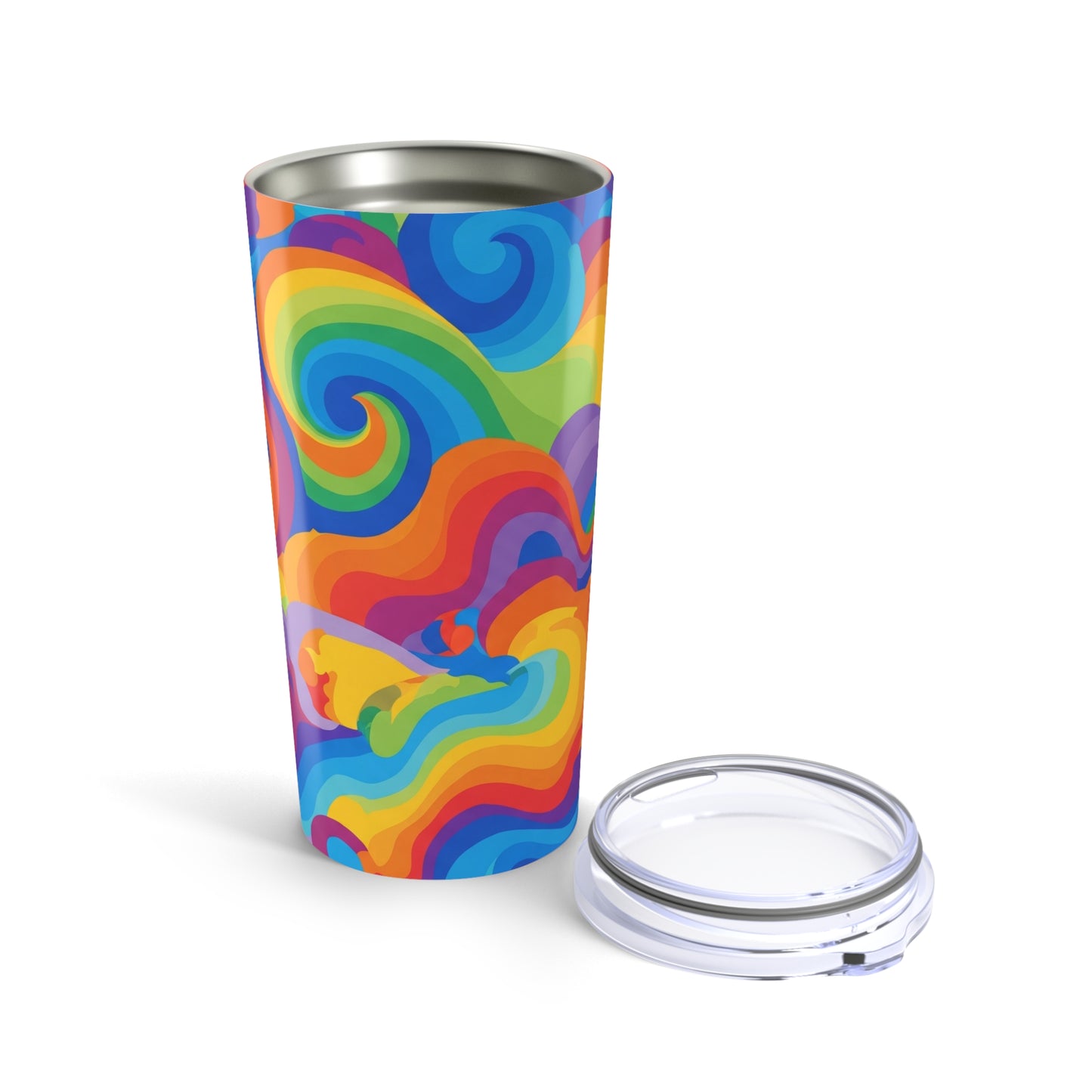 20oz Stainless Steel Tumbler With Double Wall Vacuum Insulation For Hot And Cold Beverages Spill Resistant Travel