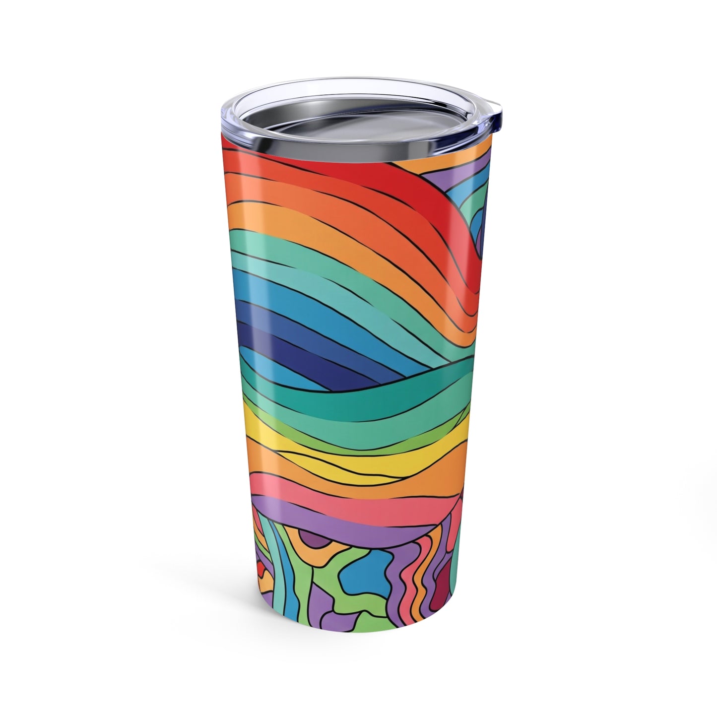 20oz Stainless Steel Tumbler With Double Wall Vacuum Insulation Spill Resistant Dishwasher Safe Keeps Beverages