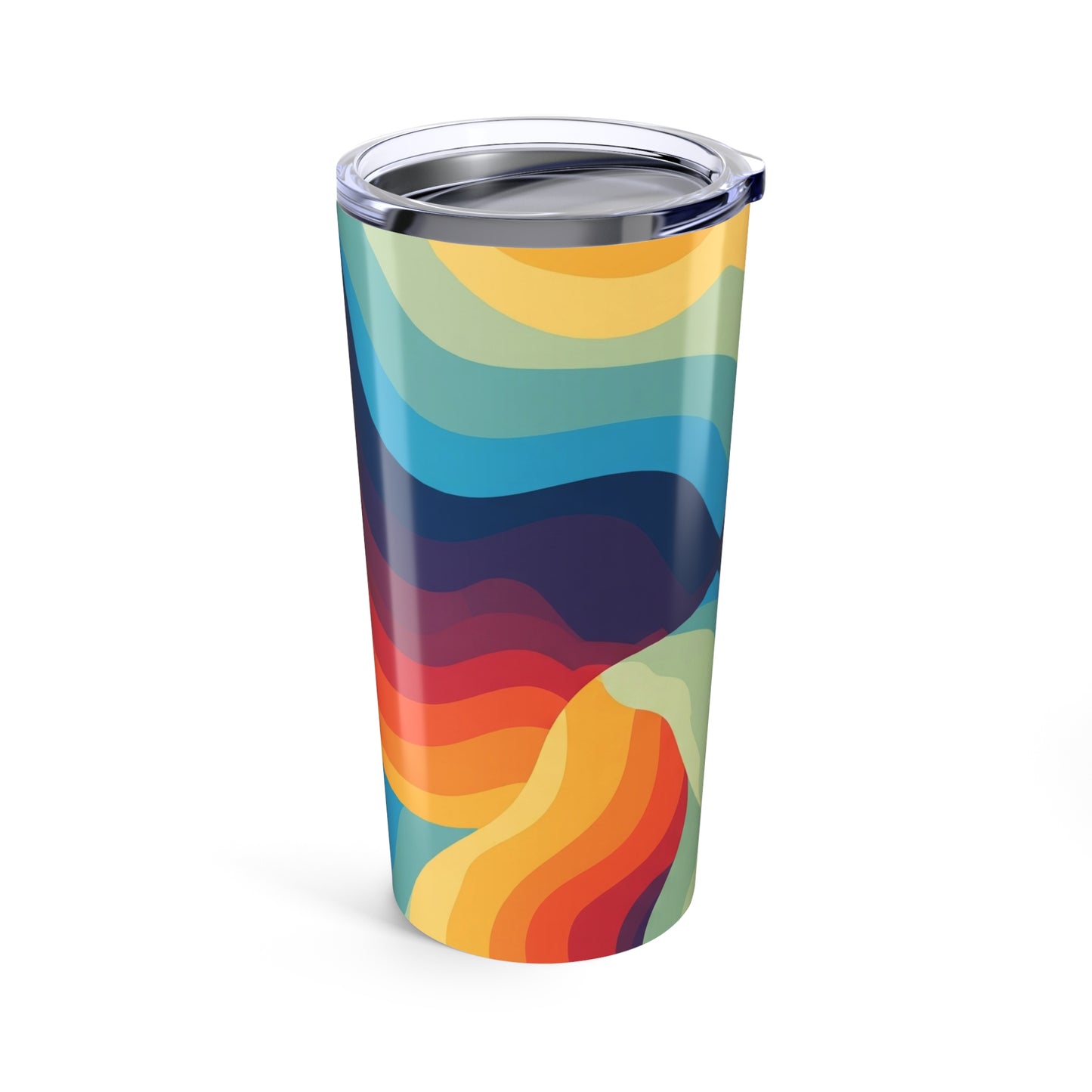 20oz Stainless Steel Printed Travel Mug Double Wall Vacuum Insulated Spill Resistant Durable Beverage Container