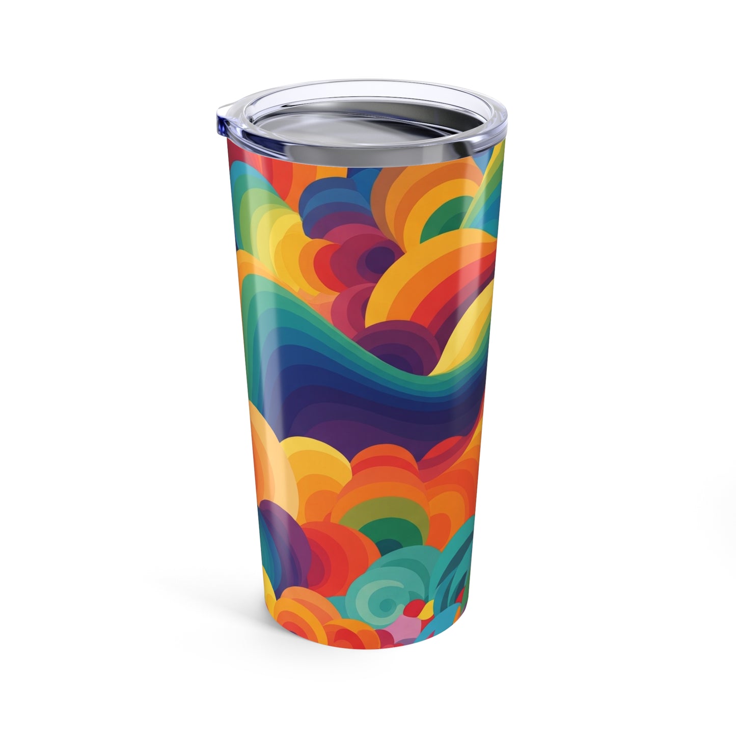 20oz Stainless Steel Printed Tumbler With Double Wall Vacuum Insulation Spill Resistant For Hot And Cold Beverages