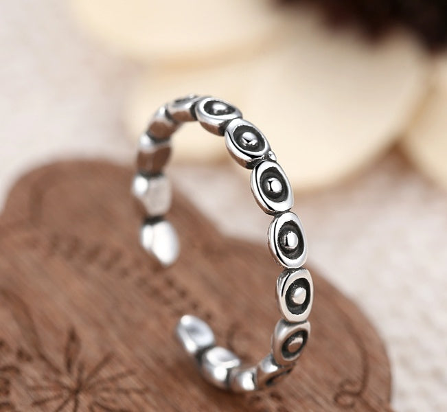 Sterling Silver Ingot Ring With Korean Inspired Design Durable Fashion Jewelry For Women Statement Accessory Everyday