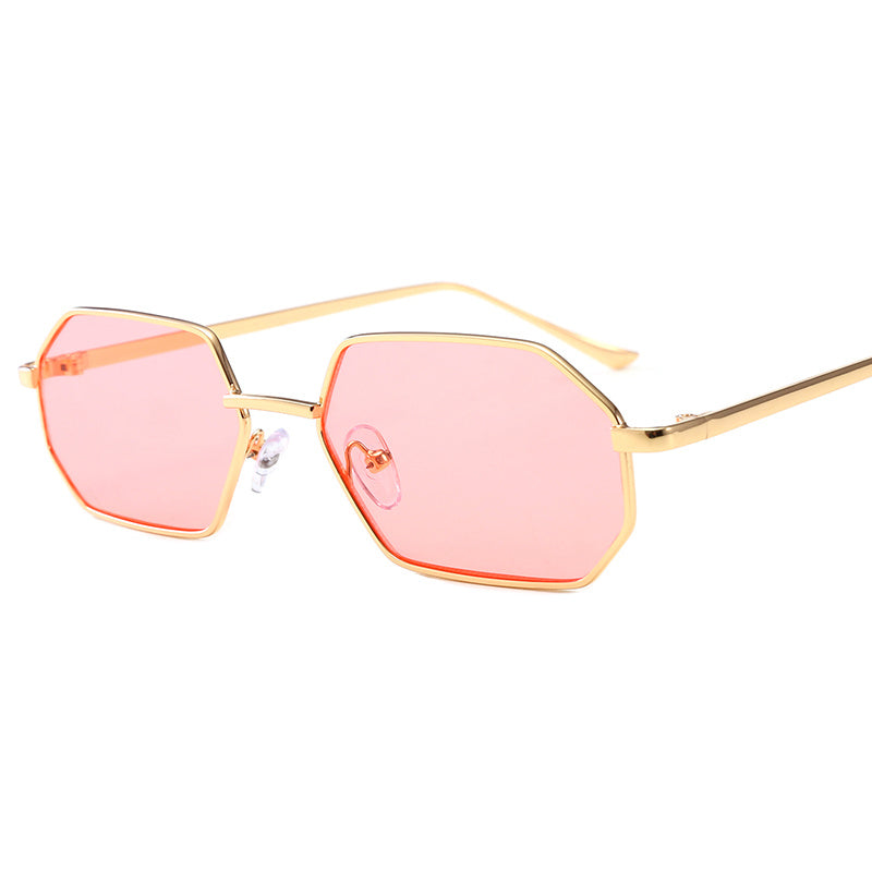 Ocean Color Sunglasses With Metal Frame And PC Lens 99 Percent Visible Light Transmission Fashion Eyewear Look