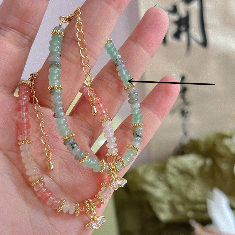 Women Electroplated Bracelet With Artificial Crystal Chic Design Fashionable Bangle Jewelry For Women And Girls