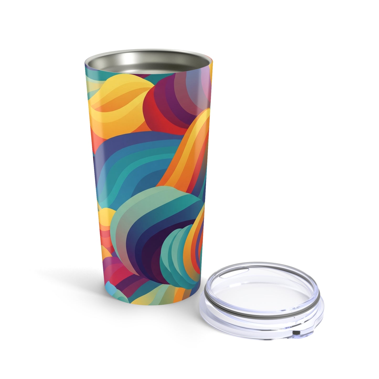 20oz Stainless Steel Tumbler Printed Design With Double Wall Vacuum Insulation For Hot And Cold Beverages Travel