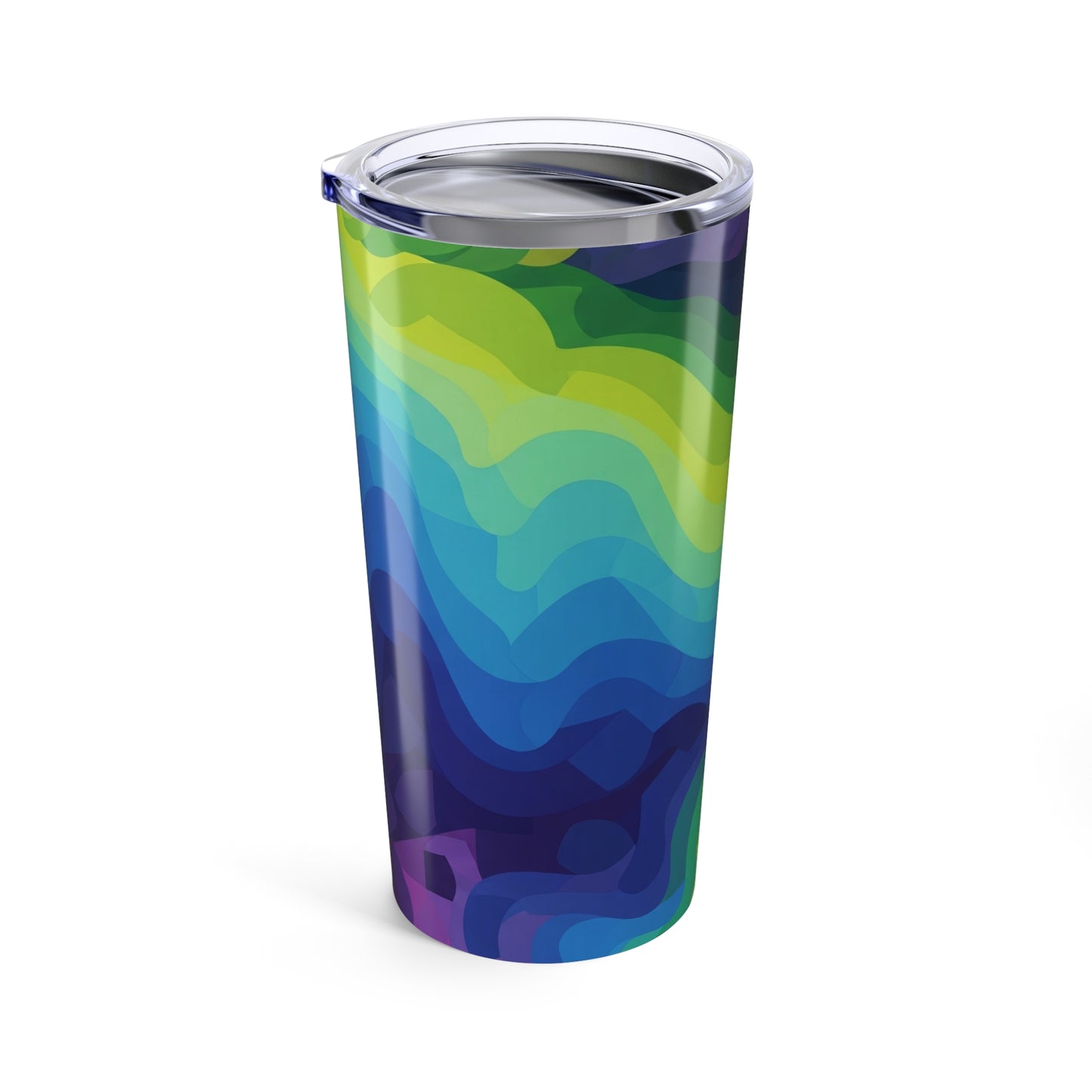 20oz Stainless Steel Travel Mug Printed Artwork Insulated Spill Resistant Lid Keeps Hot Or Cold Dishwasher Safe