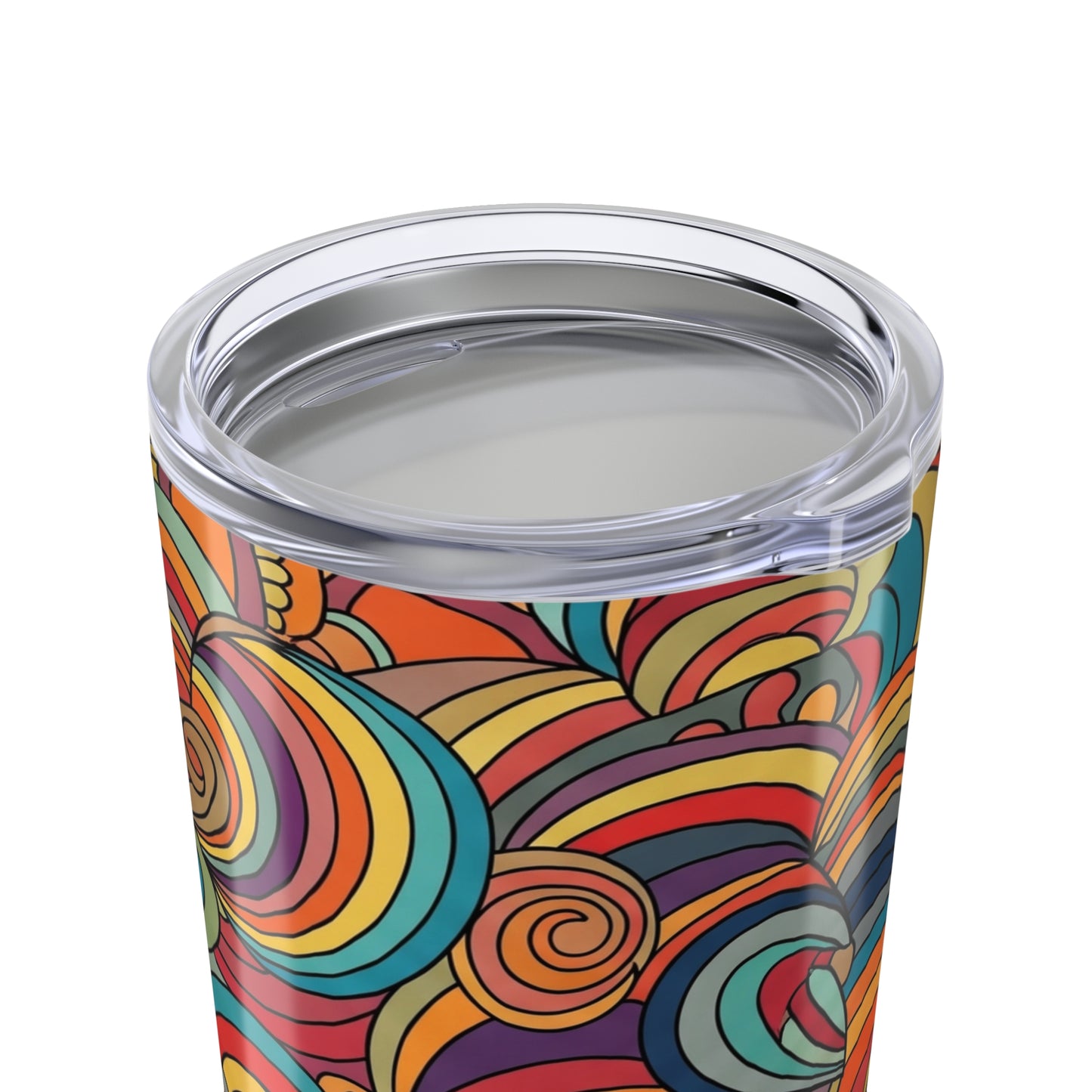 20oz Stainless Steel Tumbler With Printed Design Double Wall Vacuum Insulated Spill Resistant BPA Free Durable