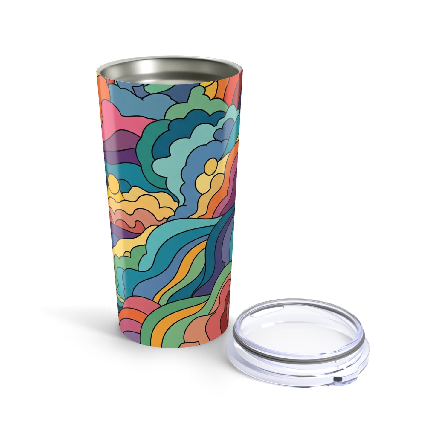 20 Ounce Stainless Steel Tumbler With Vacuum Insulation Spill Resistant Design For Hot And Cold Use Dishwasher Safe
