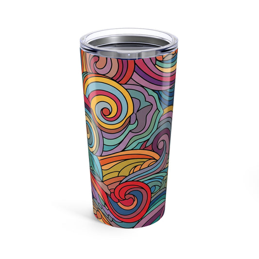 20oz Stainless Steel Tumbler With Double Wall Vacuum Insulation Leak Proof Build And Printed Artwork For Everyday