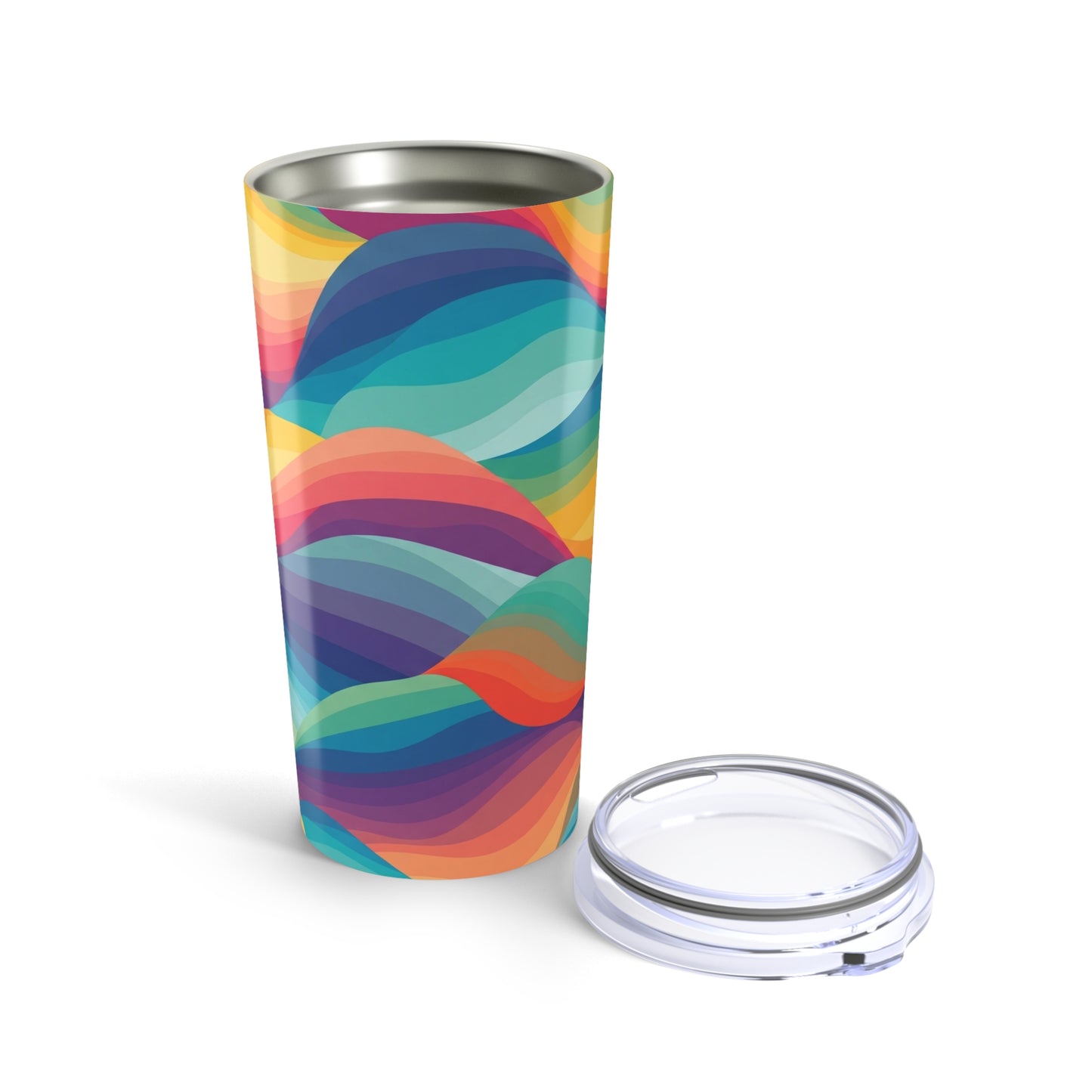 20oz Stainless Steel Tumbler With Double Wall Vacuum Insulation Spill Resistant Durable Travel Mug Dishwasher Safe