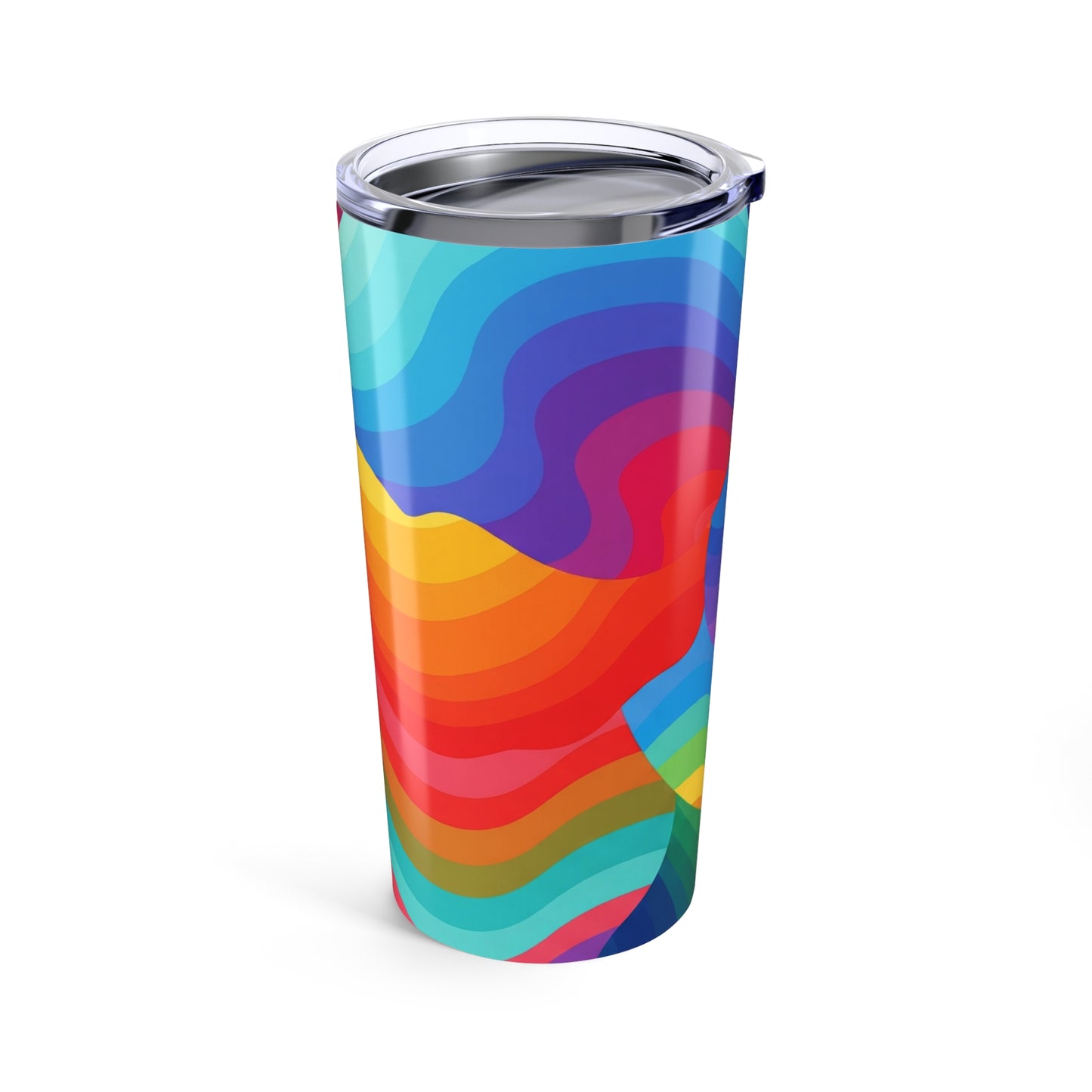20 Oz Metal Coffee Cup With Graphic Print Vacuum Insulated Leak Proof Lid For Hot Or Cold Beverages Dishwasher Safe
