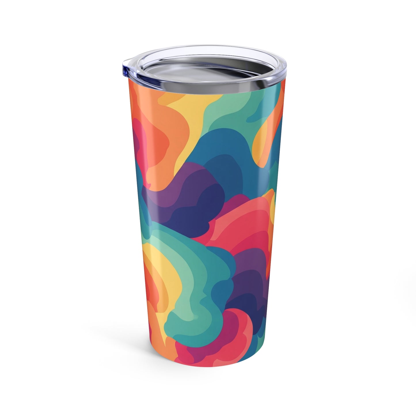 Stylish Printed 20 Oz Stainless Steel Travel Mug With Double Wall Vacuum Insulation And Spill Proof Durable Design