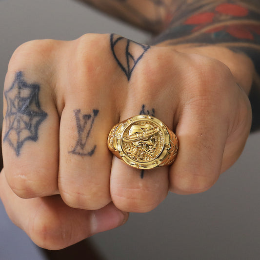 Fashion Trend Punk Skull Pattern Men