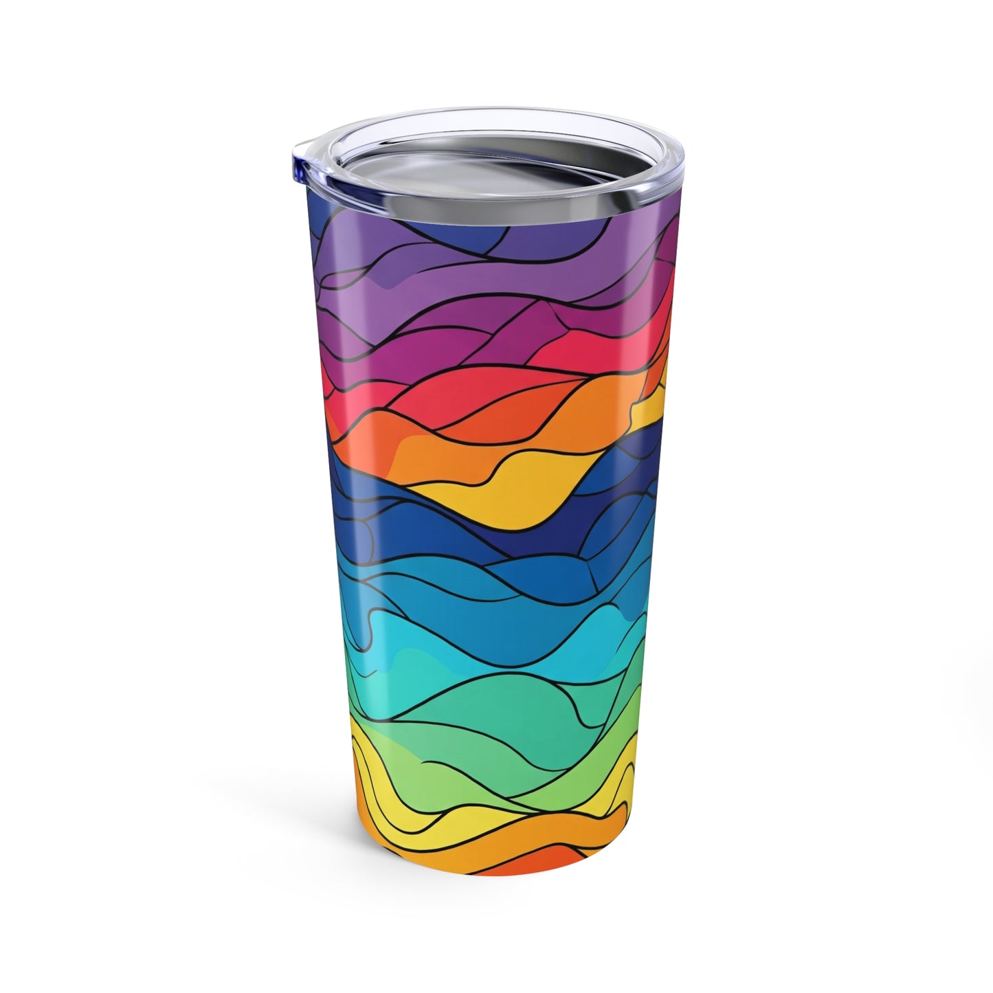 20oz Stainless Steel Tumbler With Double Wall Vacuum Insulation Spill Resistant Lid Printed Travel Mug For