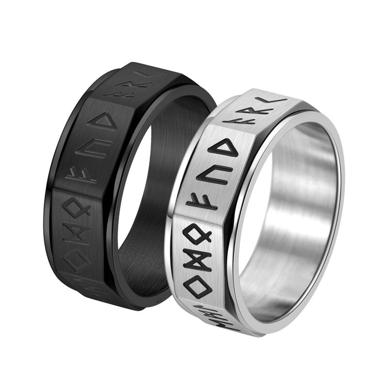 Stainless Steel Rotatable Ring for Men Electroplated Silver Gold Black Varied Sizes 6 7 8 9 10 11 12 13 Online