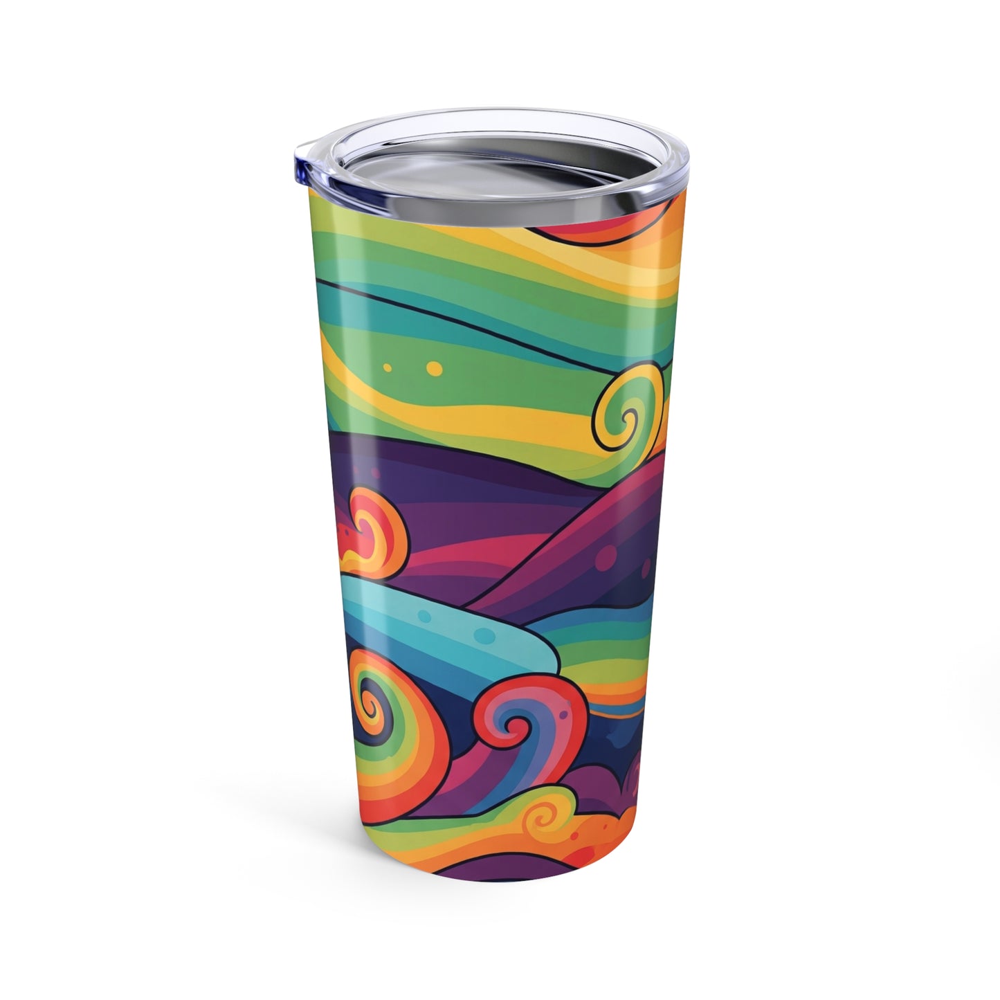 20oz Stainless Steel Travel Mug Double Wall Vacuum Insulated Spill Resistant Durable Printed For Hot And Cold
