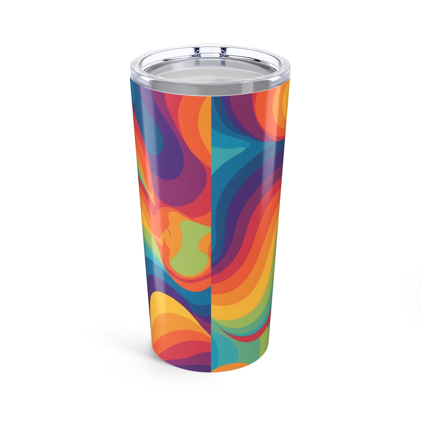 20oz Stainless Steel Tumbler Double Wall Vacuum Insulated Leak Proof Thermal Travel Coffee Mug Printed Artwork