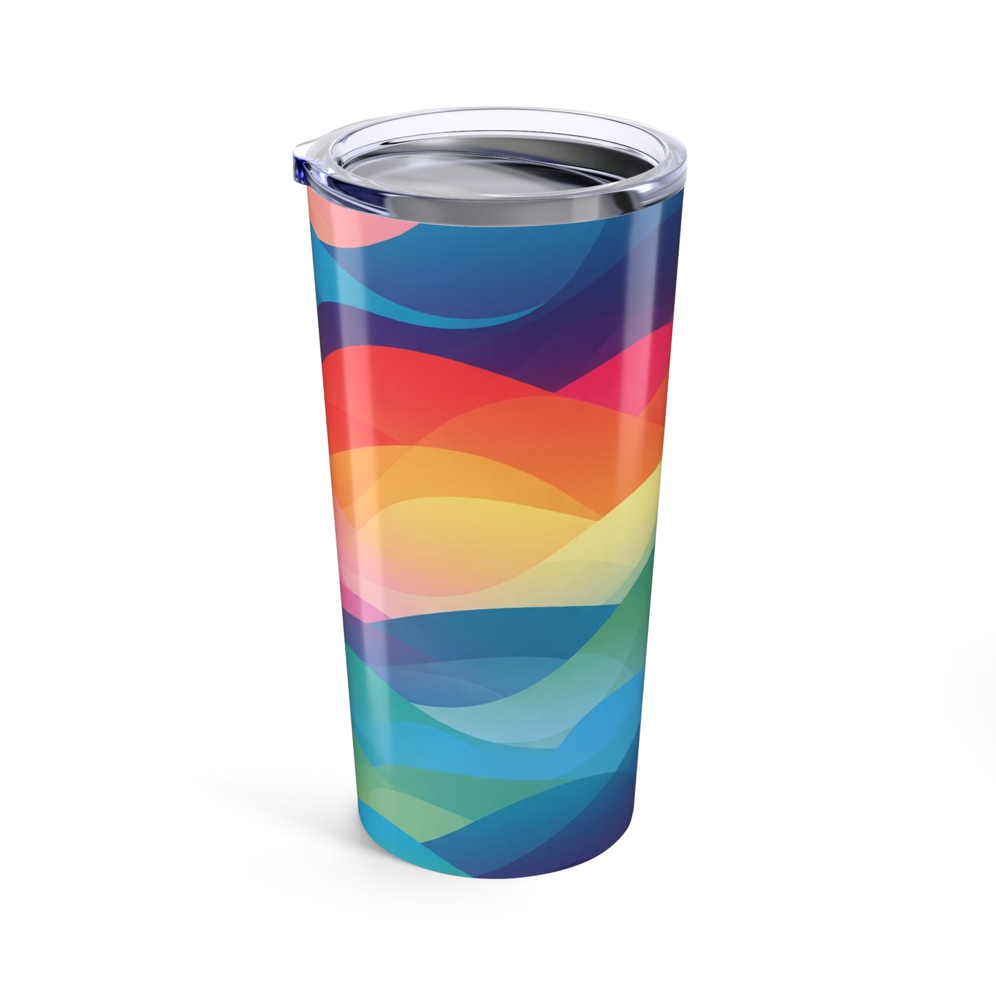20oz Stainless Steel Tumbler With Printed Design Double Wall Vacuum Insulated Spill Resistant Travel Mug With Lid