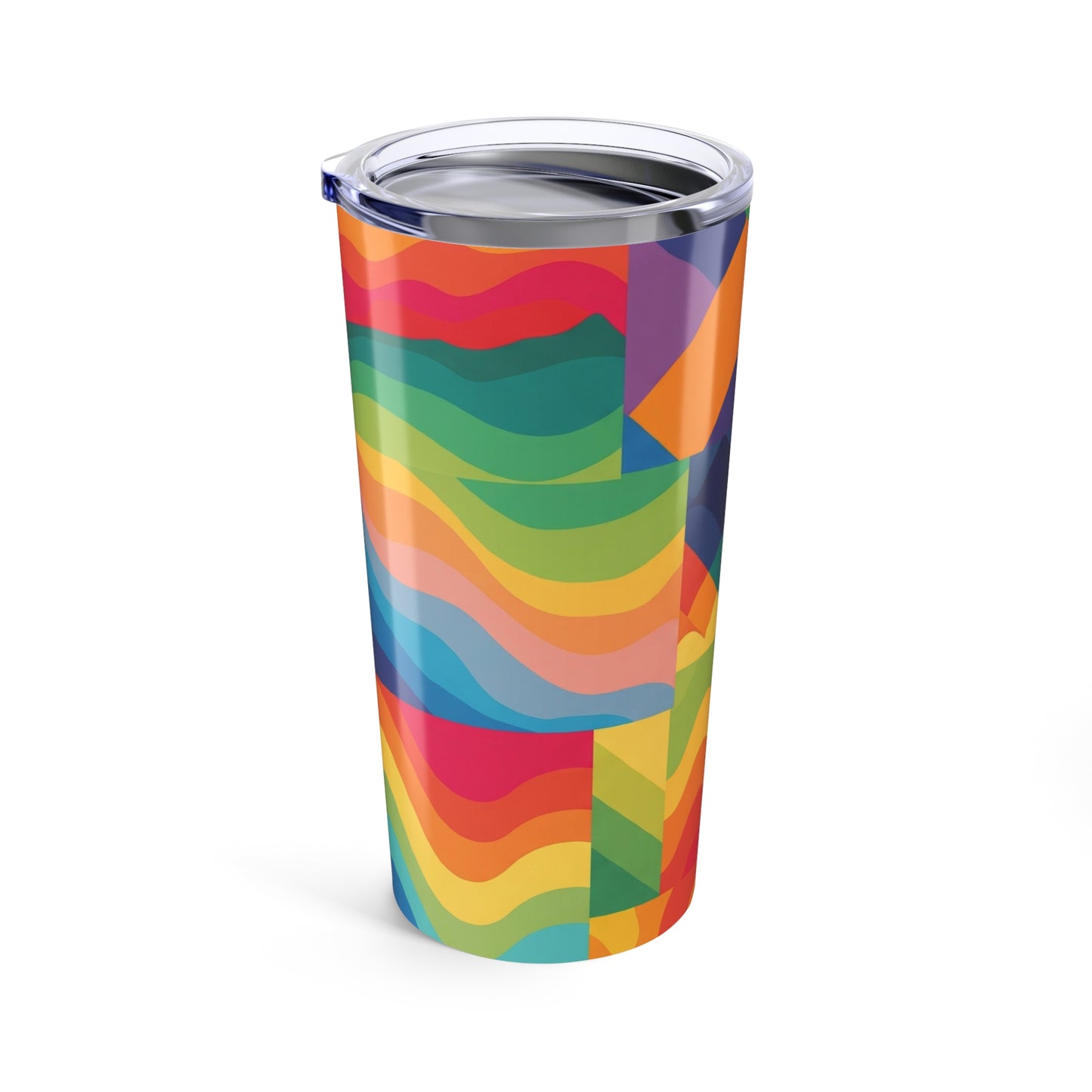 20oz Stainless Steel Tumbler With Printed Image Double Wall Vacuum Insulation Spill Resistant Keeps Drinks Hot Or